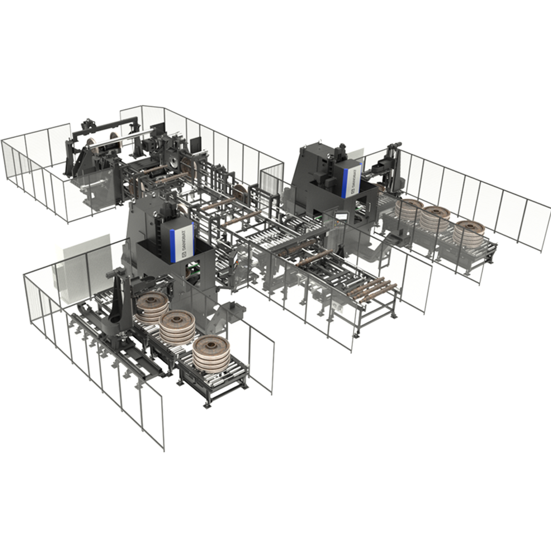 Our automated wheel boring and wheelset mount cell delivers one